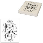 Happy Moederdag Rubber Art Stamp Rubberstempel (Gestempeld)