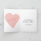 Happy Moederdag schattig floraal roze wenskaart Kaart (Binnen)