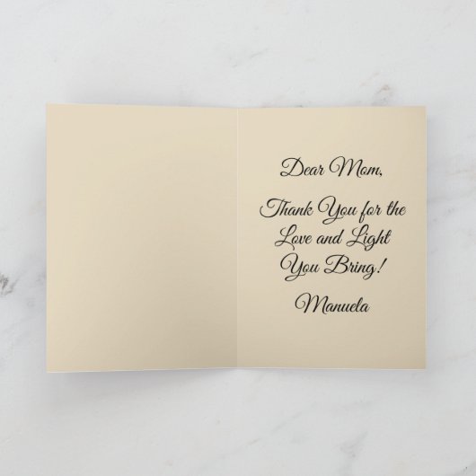 Happy Moederdag Schattige Alpaca Dier Kaart (Binnen)