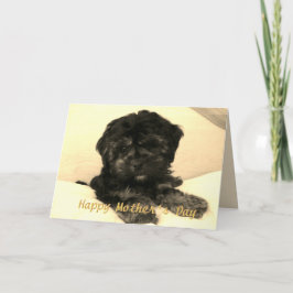 Happy Moederdag Schattige Baby Dog Kaart