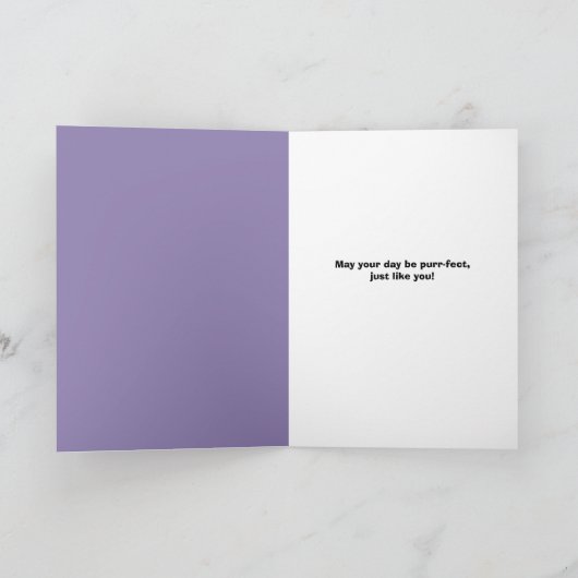 Happy Moederdag Schattige Cat in Flower Crown Humo Feestdagen Kaart (Binnen)