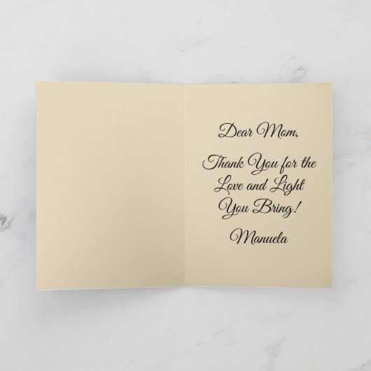 Happy Moederdag Schattige  Cat Kaart (Binnen)