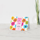 Happy Moederdag Schattige Flower Dog Fotocollage Feestdagen Kaart (Voorkant)