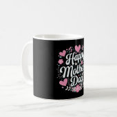 Happy Moederdag Schattigee Bloemen Moeder Oma Koffiemok (Voorkant links)