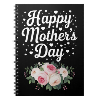 Happy Moederdag Schattigee Bloemen Moeder Oma Vrou Notitieboek
