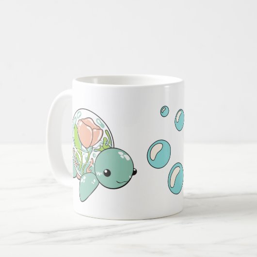 Happy Moederdag schildpad Mok - (Voorkant links)