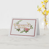 Happy Moederdag schoonzus  Roos Kaart (Gele Bloem)