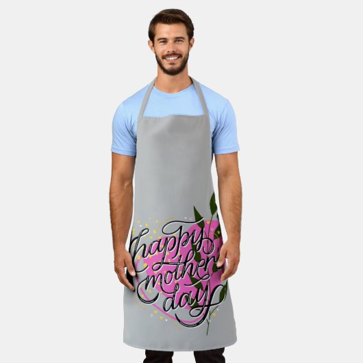 Happy Moederdag Schort (Gedragen)