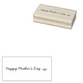  Happy Moederdag Script Botanisch Rubberstempel (Gestempeld)