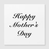 Happy Moederdag script elegant magnetische kaart (Voorkant)