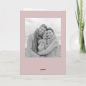 Happy Moederdag Script Photo Wenskaart Kaart (Achterkant)