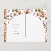 Happy Moederdag Script Schattige Bloemen Beste Mam Feestdagenkaart (Achterkant)