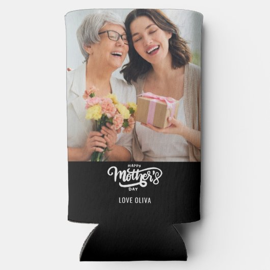 Happy Moederdag Seltzer Blikjeskoeler (Achterkant)