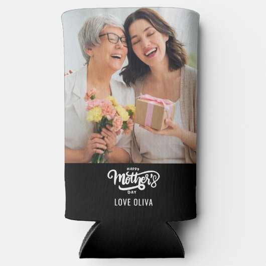 Happy Moederdag Seltzer Blikjeskoeler (Voorkant)