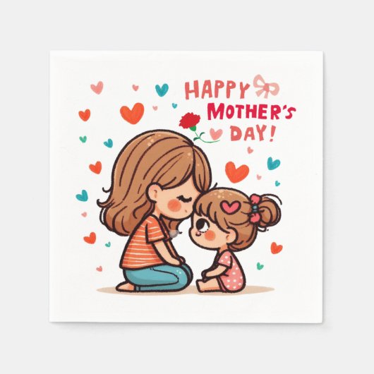 Happy Moederdag Servet (Voorkant)