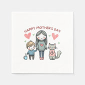 Happy Moederdag Servet (Voorkant)