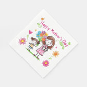 Happy Moederdag Servet (Hoek)