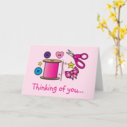 Happy Moederdag Sewing Kaart (Gele Bloem)