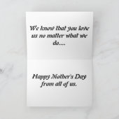 Happy Moederdag Skunk Kaart (Binnen)