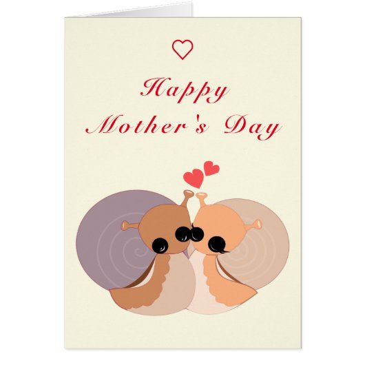 Happy Moederdag - slakkenfamilie - Hug (Voorkant)