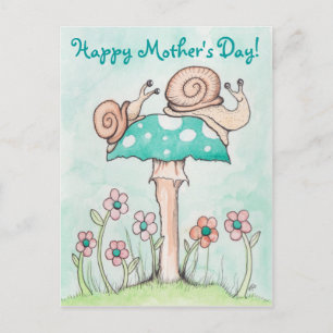 Happy Moederdag Snails Briefkaart
