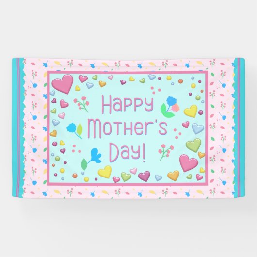 Happy Moederdag Spandoek (Horizontaal)