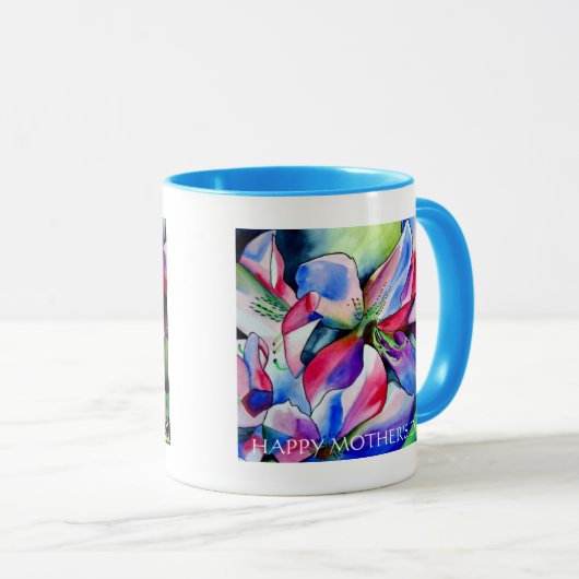 Happy Moederdag Spring Azalea flower mok (Voorkant rechts)