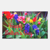 Happy Moederdag Spring Flowers #3 Sticker (Voorkant)