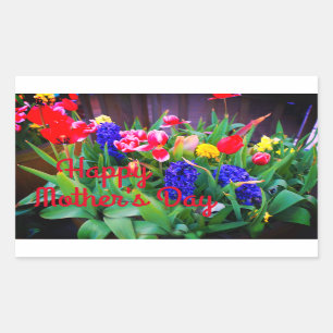 Happy Moederdag Spring Flowers #3 Sticker