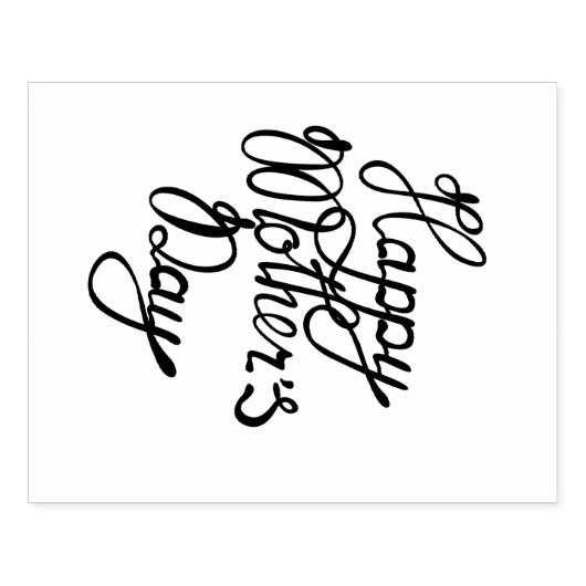 Happy Moederdag stempel (Afrduk)