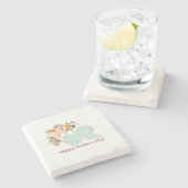 Happy Moederdag Stenen Onderzetter (Zijkant)