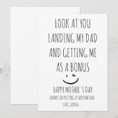 Happy Moederdag Step mama Bedankkaart (Voorkant / Achterkant)