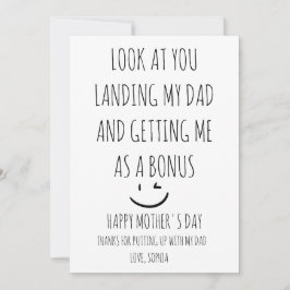 Happy Moederdag Step mama Bedankkaart