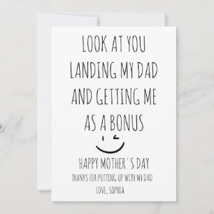 Happy Moederdag Step mama Bedankkaart