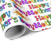 Happy Moederdag Sticker Cadeaupapier (Rol Hoek)