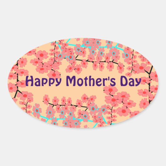 Happy Moederdag stickers (Voorkant)