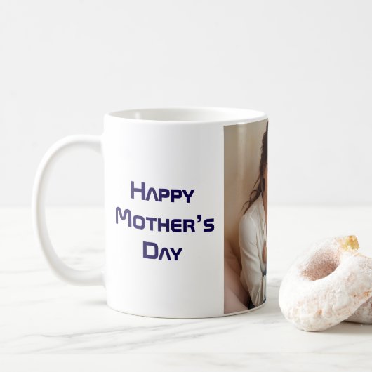 Happy Moederdag Stijlvol Koffiemok (Met donut)