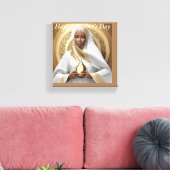 Happy Moederdag stretched canvas print (Insitu (Woonkamer))