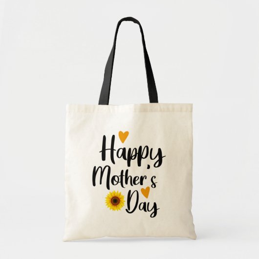 Happy Moederdag/Sunflower Moederdag Gift Tote Bag (Voorkant)