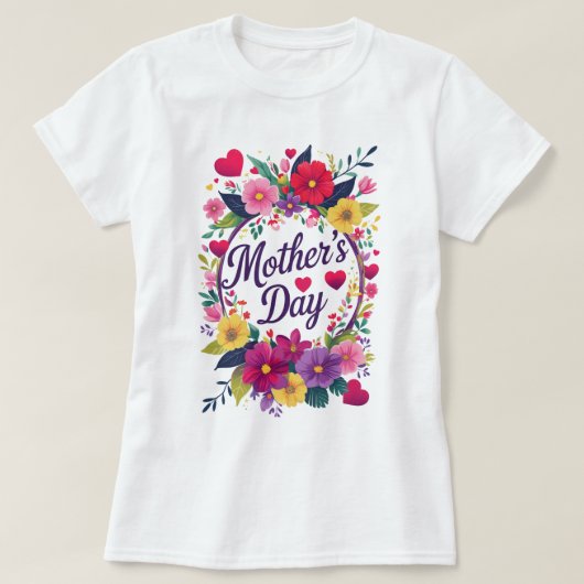 Happy Moederdag T-shirt (Design voorkant)