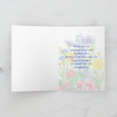 Happy Moederdag Tante Wildflower Boeket Kaart (Binnen)