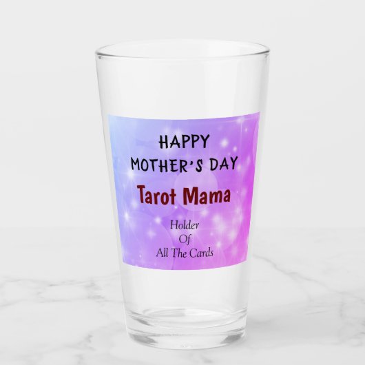Happy Moederdag Tarot Mama design Glas (Voorkant)