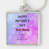 Happy Moederdag Tarot Mama design Sleutelhanger (Voorkant)