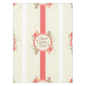 Happy Moederdag Tekst & Colorful Floral Design Tafelkleed (Voorkant)