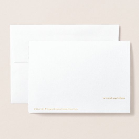 Happy Moederdag Text Sjabloon Elegant Gold (Met envelop)