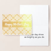 Happy Moederdag Text Sjabloon Elegant Gold (Display)