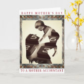 "Happy Moederdag to a Moeder Accountant" Kaart (Gele Bloem)