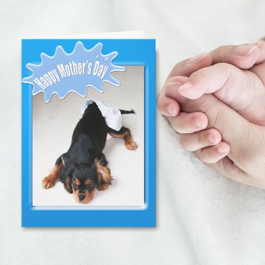 Happy Moederdag to New Mam Diaper Veranderend Kaar Kaart