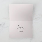 Happy Moederdag to Partner Roos Petals Greeting Kaart (Binnen)