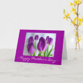 Happy Moederdag Tulip Kaart (Gele Bloem)